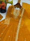 Heavy Georgette With Heavy Embroidered Sequence work Anarkali Salwar Kameez