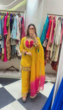 Fully Stitched & Ready to Wear Roman Glass With Real Mirror work Salwar Kameez