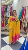 Fully Stitched & Ready to Wear Roman Glass With Real Mirror work Salwar Kameez