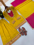Fully Stitched & Ready to Wear Roman Glass With Real Mirror work Salwar Kameez