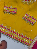 Fully Stitched & Ready to Wear Roman Glass With Real Mirror work Salwar Kameez