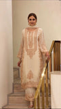 New Faux Georgette With Heavy Embroidery Sequence Work Top-Bottom And Dupatta Set