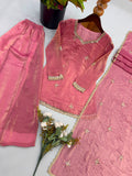 Fendy Silk with Embroidery Sequence And Real Mirror Work Salwar Kameez
