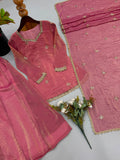 Fendy Silk with Embroidery Sequence And Real Mirror Work Salwar Kameez