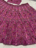 Premium Butterfly Soft Net Embellished With Heavy Thread Embroidery Lehenga Choli