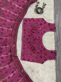 Premium Butterfly Soft Net Embellished With Heavy Thread Embroidery Lehenga Choli