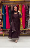 Heavy Chinon Silk with Embroidery Codding & Sequins Work & Moti Lace Salwar Kameez