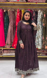 Heavy Chinon Silk with Embroidery Codding & Sequins Work & Moti Lace Salwar Kameez
