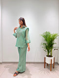 DESIGNER SHIRT PANT WITH HAND EMBROIDERED SHRUG