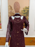 NEW SUPERHIT TRENDING FESTIVE KURTI PENT & DUPATTA SET WITH EMBROIDERY WORK ON FAUX GEORGETTE FABRIC