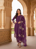 New Designer Party Wear Look Pure Natural Crepe Top & Palazzo With Dupatta set