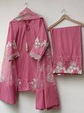 New Designer Party Wear Look Pure Natural Crepe Top & Palazzo With Dupatta set