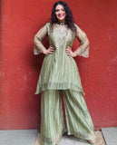 Salsa Silk with Embroidery Codding And Stone Work Beautiful Salwar Kameez