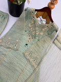 Salsa Silk with Embroidery Codding And Stone Work Beautiful Salwar Kameez