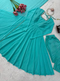 Faux Georgette with Real Mirror Handwork With padded With Fancy Latkan Salwar Kameez
