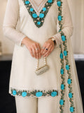NEW READY TO WEAR HEAVY EMBROIDERY AND THREAD WORK TOP WITH PENT WITH DUPATTA