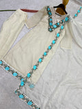 NEW READY TO WEAR HEAVY EMBROIDERY AND THREAD WORK TOP WITH PENT WITH DUPATTA