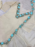 NEW READY TO WEAR HEAVY EMBROIDERY AND THREAD WORK TOP WITH PENT WITH DUPATTA