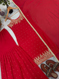New Designer Party Wear Look Pure Heavy Faux Georgette Top Plazzo & Dupatta Set