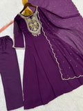 NEW TRENDING COLLECTION FANCY ANARKALI GOWN WITH PANT AND BEAUTIFUL DUPATTA