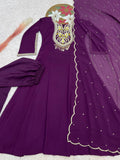 NEW TRENDING COLLECTION FANCY ANARKALI GOWN WITH PANT AND BEAUTIFUL DUPATTA