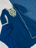 NEW TRENDING COLLECTION FANCY ANARKALI GOWN WITH PANT AND BEAUTIFUL DUPATTA