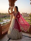 Premium Quality Faux Georgette with Embroidery Sequins Work with Can-Can & Canvas Patta Lehenga Choli