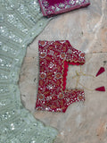 Premium Quality Faux Georgette with Embroidery Sequins Work with Can-Can & Canvas Patta Lehenga Choli