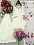Pure Fox Georgette With Embroidery 5mm Sequence Work Salwar Kameez