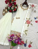 Pure Fox Georgette With Embroidery 5mm Sequence Work Salwar Kameez