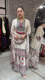 Chinnon Silk with Digital Print & Real Mirror Work Beautiful Salwar Kameez