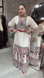 Chinnon Silk with Digital Print & Real Mirror Work Beautiful Salwar Kameez