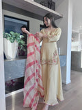 NEW READY TO WEAR HEAVY EMBROIDERY AND SEQUENCE WORK TOP PLAZZO WITH DUPATTA