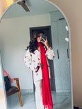 Heavy Cambric cotton fabric with Embroidery work Beautiful Salwar Kameez