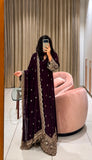 Pure Blooming Georgette With Embroidery 5mm Sequences Work Salwar Kameez