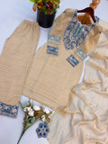 Salsa Silk with Heavy Embroidery with Sequence Work Salwar Kameez