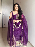 3 PIECES KURTI CHUDIDAR & DUPATTA WITH EMBROIDERY PEARL MOTI & REAL MIRROR HAND WORK