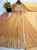 Heavy Georgette With Heavy Embroidered Sequence work Anarkali Salwar Kameez