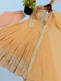Heavy Georgette With Heavy Embroidered Sequence work Anarkali Salwar Kameez