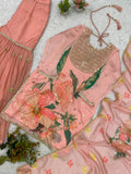 WEDDING SEASON WEAR BEAUTIFUL SEQUENCE EMBROIDERED WORKED TOP SARARA WITH DUPATTA