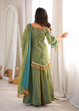 Doremon Crush With Real Mirror work Lace Border Salwar Kameez