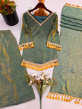 Doremon Crush With Real Mirror work Lace Border Salwar Kameez