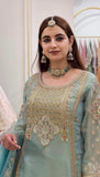 New Designer Party Wear Look Top-Plazzo and Dupatta With Heavy Embroidery Work