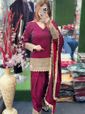 Fully Stitched & Ready to Wear Fendy Silk with Embroidery Sequence Work Salwar Kameez