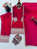 Fully Stitched & Ready to Wear Fendy Silk with Embroidery Sequence Work Salwar Kameez