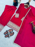 Fully Stitched & Ready to Wear Fendy Silk with Embroidery Sequence Work Salwar Kameez