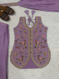 Heavy Roman Silk Material With 5mm Sequence Embroidery Work Salwar Kameez