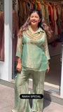 Salsa Crushed with Soft Micro Cotton Lining Beautiful Indo Western Dress