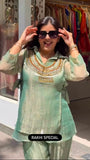 Salsa Crushed with Soft Micro Cotton Lining Beautiful Indo Western Dress
