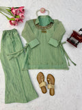 Salsa Crushed with Soft Micro Cotton Lining Beautiful Indo Western Dress